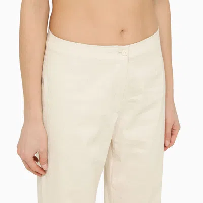 Our Legacy Regular White Cotton Trousers
