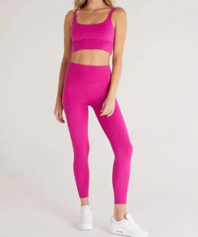 Shop Z Supply So Smooth 7/8 Legging In Jewel Pink