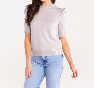 Shop S'edge Chelsea Sweater In Grey In White