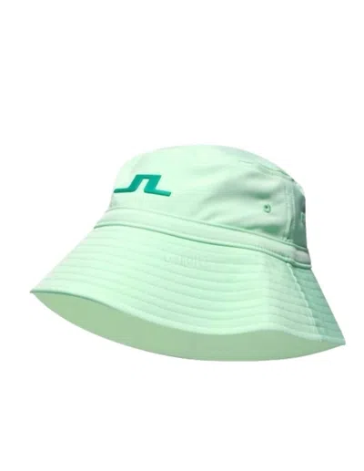 Shop J. Lindeberg Siri Bucket Hat In Patina Green