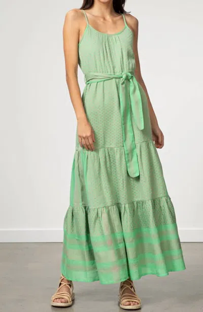 Shop Cecilie Copenhagen Rose Maxi Dress In Minty In Green