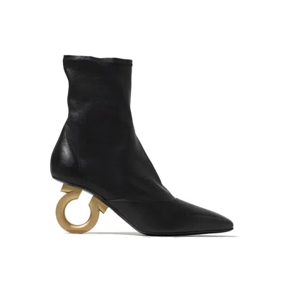 Ferragamo Leather Bootie