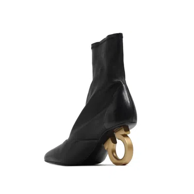 Ferragamo Leather Bootie