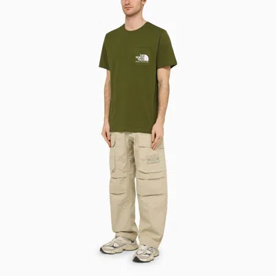 Shop The North Face Logo Print T Shirt Forest Green