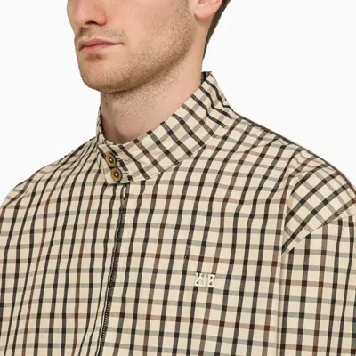 Shop Wales Bonner Light Jacket With Checked Pattern