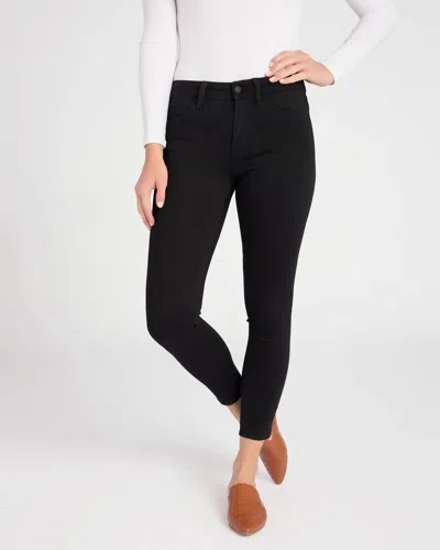 Shop 3x1 Mid Rise Skinny Crop Jeans In Black Tear