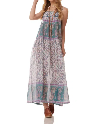 Shop Blue Boheme Betsy Printed Maxi Dress In Teal In Multi