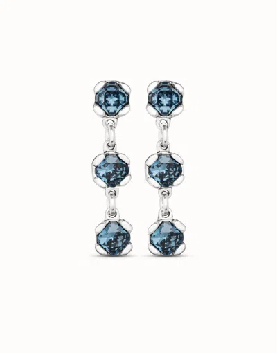 Shop Unode50 Women's Sublime Earrings In Blue/silver