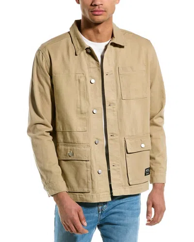 Shop Wesc Men's Chore Jacket In Brown In Green