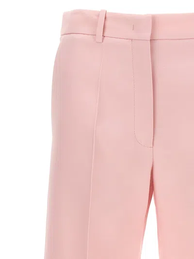 Shop Valentino Crepe Couture Pants Pink
