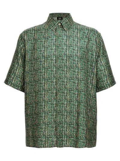 Shop Fendi Ff Shirt, Blouse Green