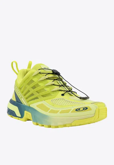 Shop Salomon Acs Pro Low-top Sneakers In Yellow