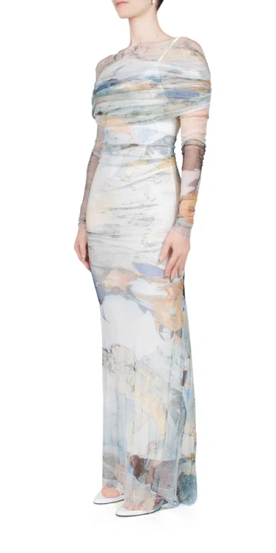 Christopher Esber Veiled Dress In Multi