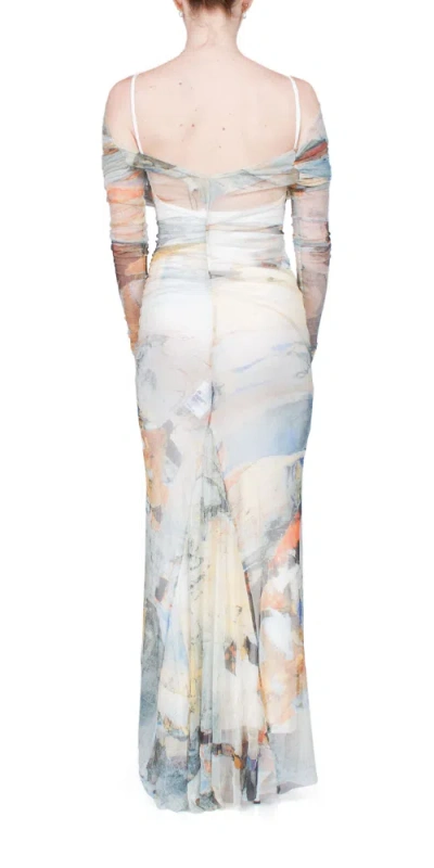 Christopher Esber Veiled Dress In Multi