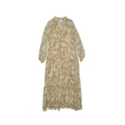 Shop Alessia Zamattio Silk Long Dress