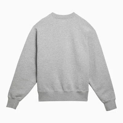 Shop Ami Alexandre Mattiussi Ami Paris Ami De Coeur Light Grey Sweatshirt