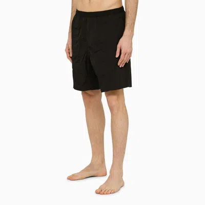 Shop Ami Alexandre Mattiussi Ami Paris Black Ami De Coeur Swim Shorts