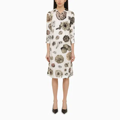 Shop Marni Silk Flower Collage Print Dress