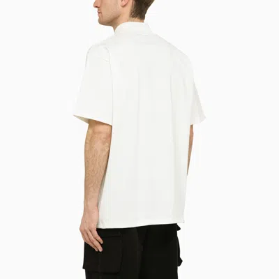 Shop Needles White Stand Up Collar T Shirt With Embroidery