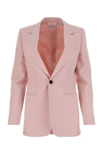 Shop Burberry Jackets And Vests In Pink