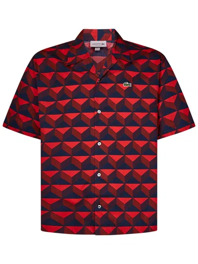 Shop Lacoste Shirt In Rosso
