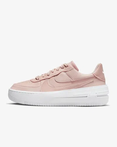 Shop Nike Air Force 1 Plt. Af. Orm Dj9946-602 Women's Pink Oxford White Shoes Pu38