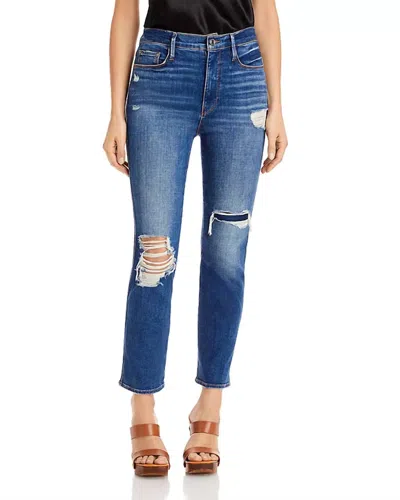 Shop Frame Le Sylvie Jeans In Swoon In Blue