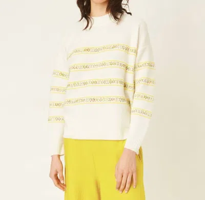 Shop Molli Othello Sweater In Milk/mimosa In Yellow