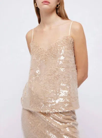 Shop Jonathan Simkhai Arlene Camisole In Ginger Root In Pink