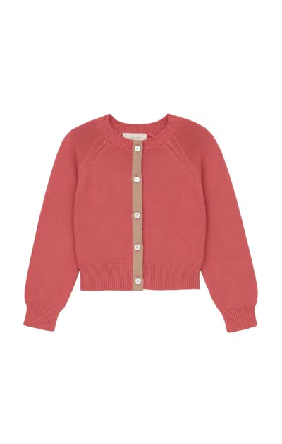 Shop The Great The Tiny Cardigan In Guava In Pink