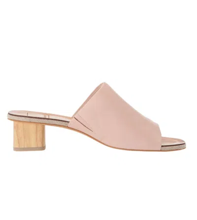 Shop Dolce Vita Kaira Slide Sandal In Blush Leather In Beige