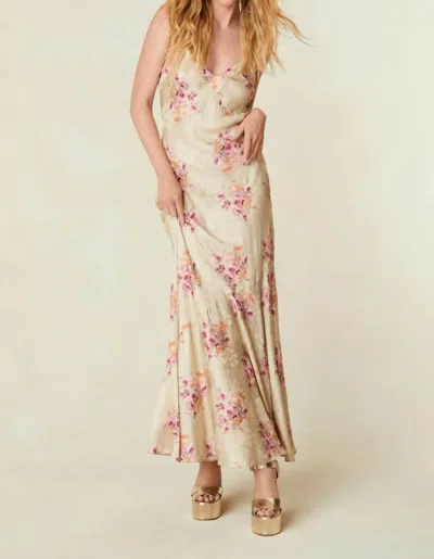 Shop Loveshackfancy Azalea Dress In Rosie Mauve In Beige