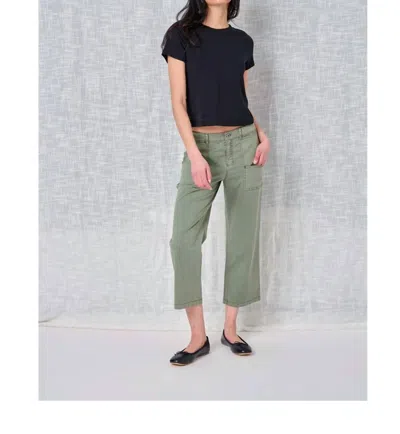 Shop Marrakech Lydia Solid Twill Pant In Sage In Green