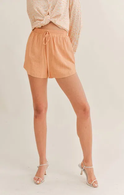 Shop Sage The Label Clementine Crush Shorts In Tangerine In Pink