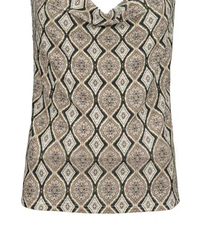 Shop Bishop + Young Audrina Cami In Shimmer Print In Beige
