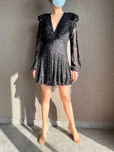 Shop Rococo Sand Ciara Short Dress In Black In Grey