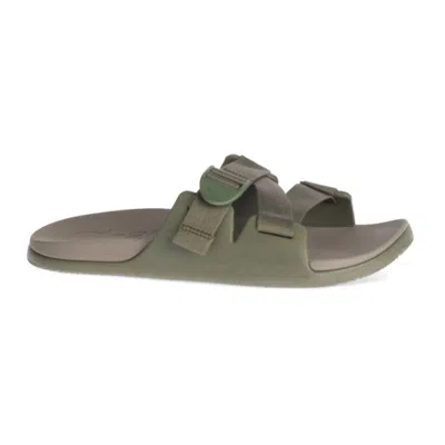 Shop Chaco Men's Chillos Slide In Fossil In Grey