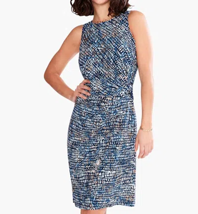 Shop Nic + Zoe Water Drops Dress In Blue Multi