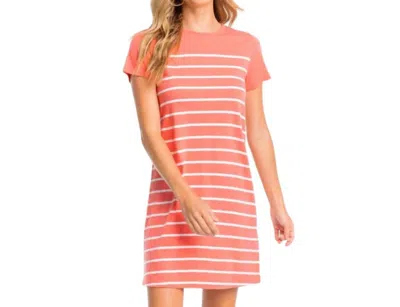 Shop Southern Tide Delilah Sun Farer T-shirt Dress In Sunkist Cora In Pink