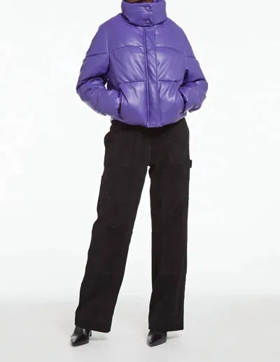 Shop Apparis Jemma Puffer Jacket In Electric Purple