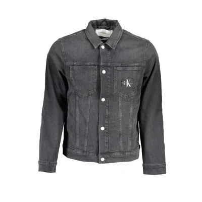 Shop Calvin Klein Black Cotton Jacket
