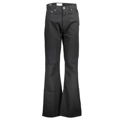 Shop Calvin Klein Black Cotton Jeans & Pant