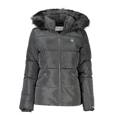 Shop Calvin Klein Black Polyester Jackets & Coat
