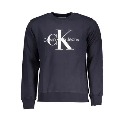 Shop Calvin Klein Blue Cotton Sweater