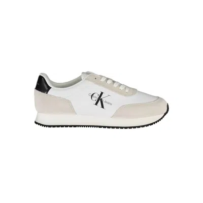 Shop Calvin Klein White Polyester Sneaker