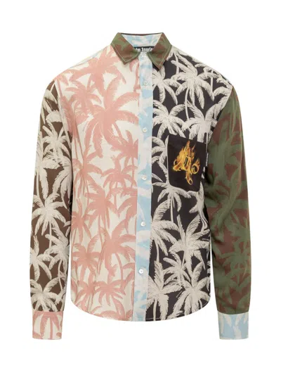 Shop Palm Angels Shirt In Multicolor