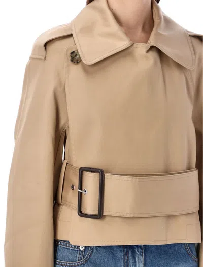 Shop Jw Anderson J.w. Anderson Cropped Trench Jacket In Beige