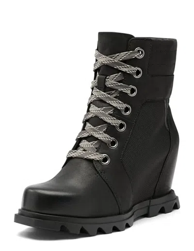 Sorel Joan Of Arctic Wedge Iii Lexie Boots In Black, Jet In Black