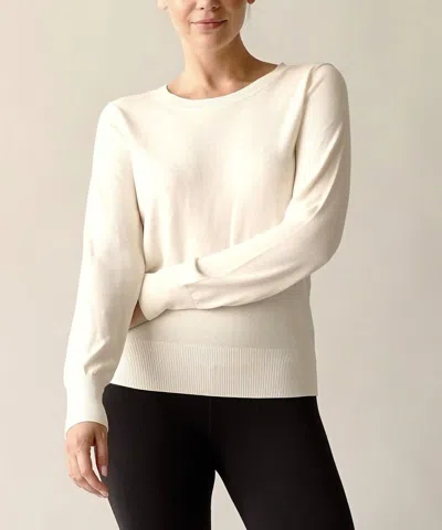 Fabina Bamboo Sweater In Cream In Beige