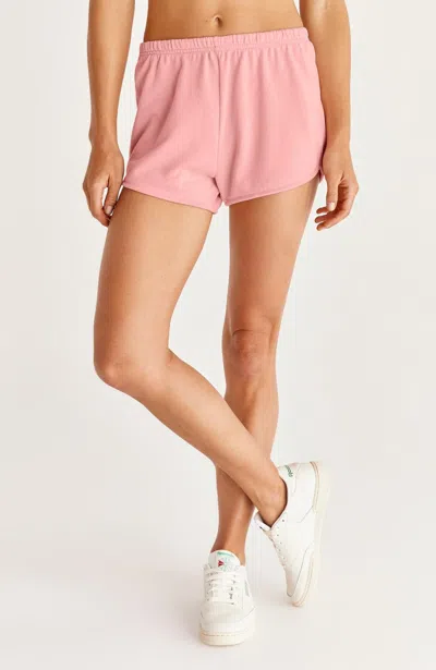 Shop Z Supply Cameron Terry Short In Guava In Pink